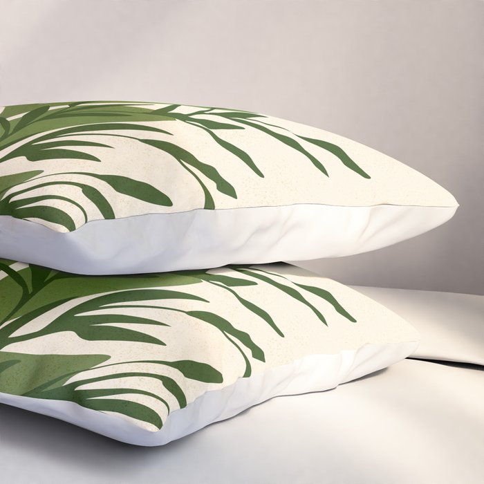Boho Bouquet Vintage Botanical Illustration Pillow Sham Gallery Image 3