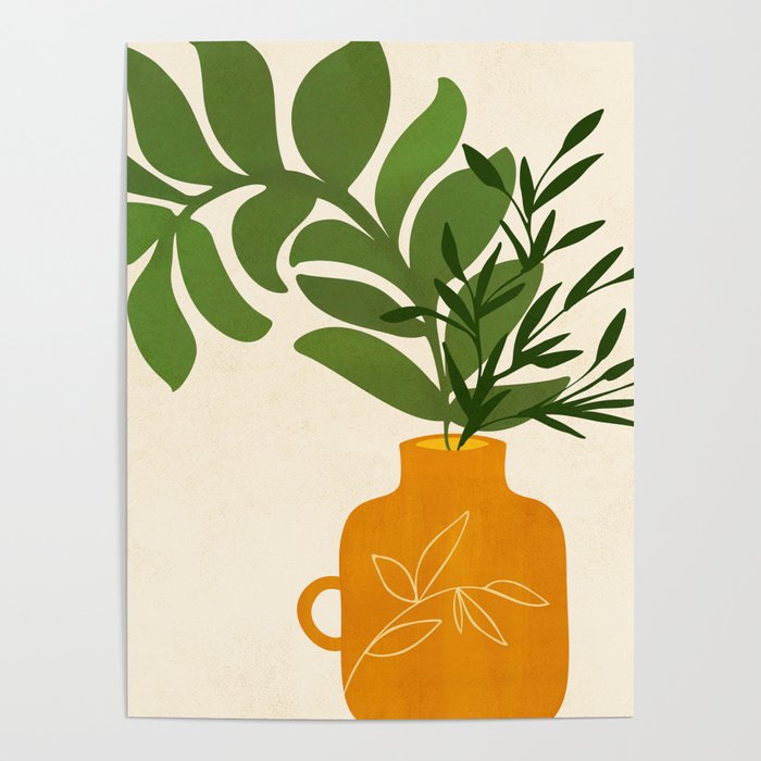 Boho Bouquet Vintage Botanical Illustration Poster Gallery Image 4