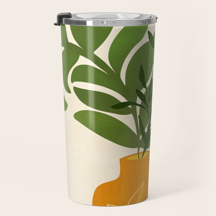 Boho Bouquet Vintage Botanical Illustration Travel Mug Gallery Image 3