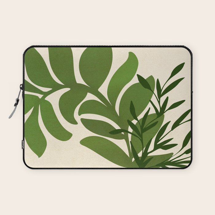 Boho Bouquet Vintage Botanical Illustration Laptop Sleeve Gallery Image 1