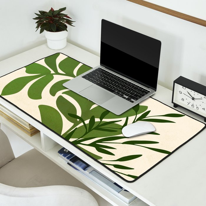 Boho Bouquet Vintage Botanical Illustration Desk Mat Gallery Image 2