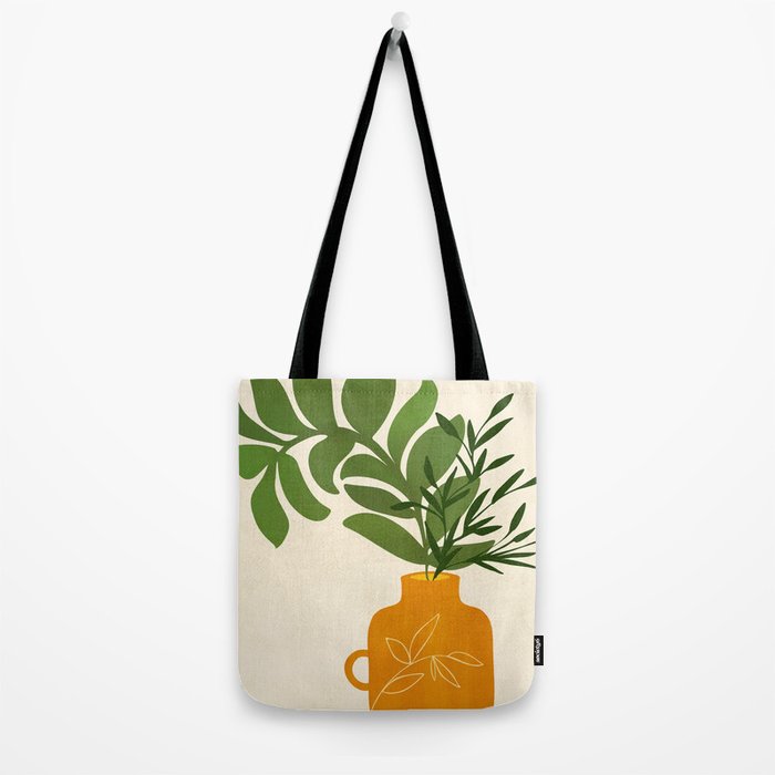 Boho Bouquet Vintage Botanical Illustration Tote Bag Gallery Image 2