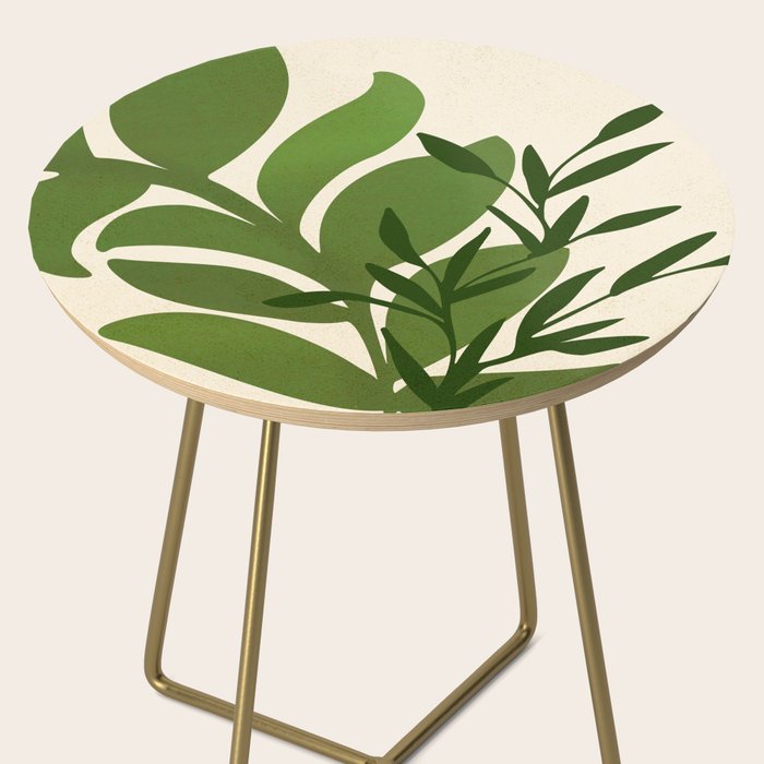Boho Bouquet Vintage Botanical Illustration Side Table Gallery Image 2
