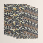 Vintage Midnight Florals Wrapping Paper Gallery Image 3