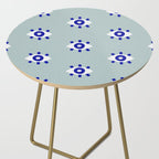 Evil Eye Dots - Mint & Navy Side Table Gallery Image 2