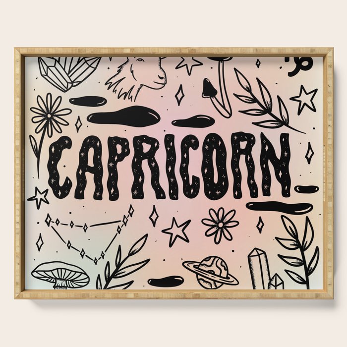 Celestial Capricorn Serving Tray Gallery Image 1