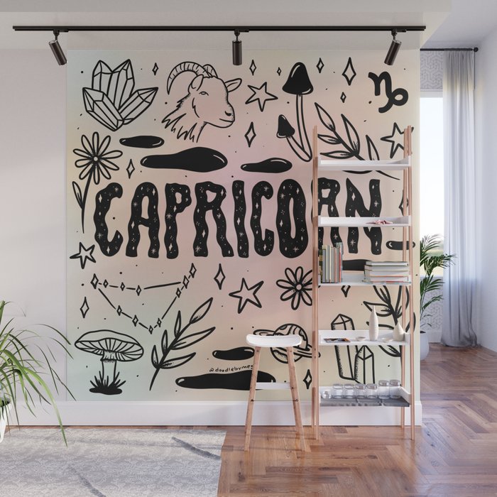 Celestial Capricorn Wall Mural Gallery Image 1