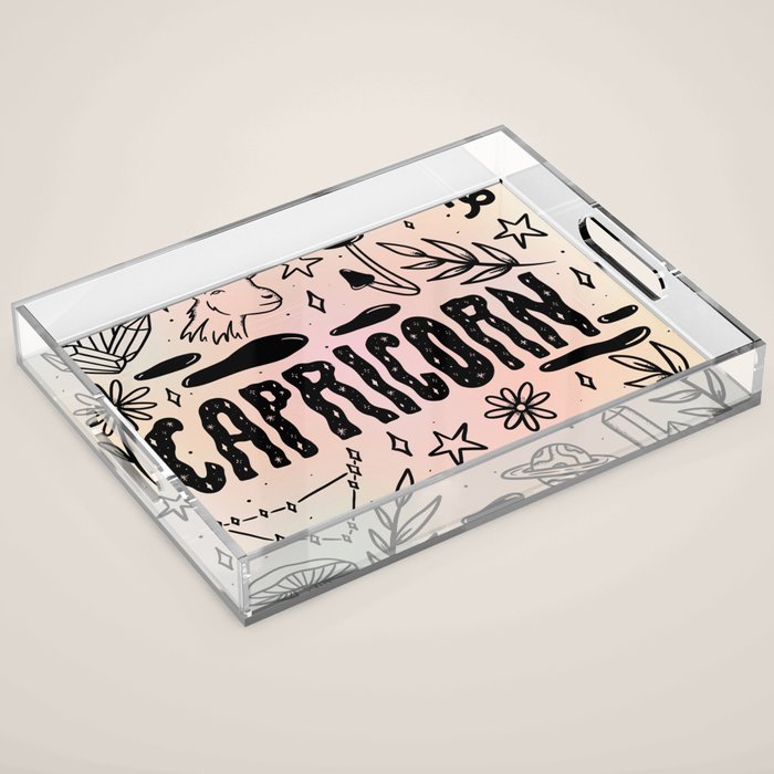 Celestial Capricorn Acrylic Tray Gallery Image 1