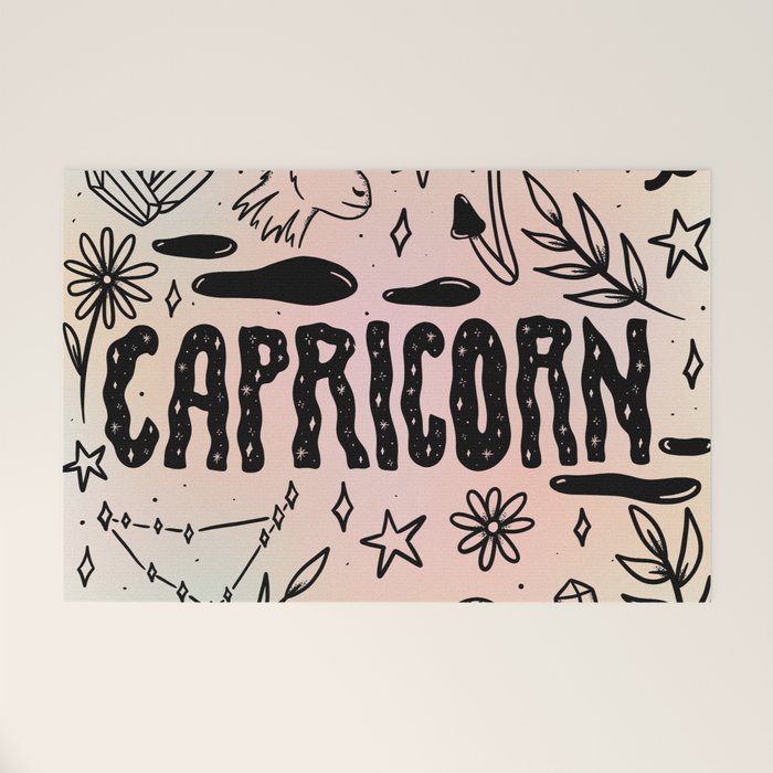 Celestial Capricorn Welcome Mat Gallery Image 1