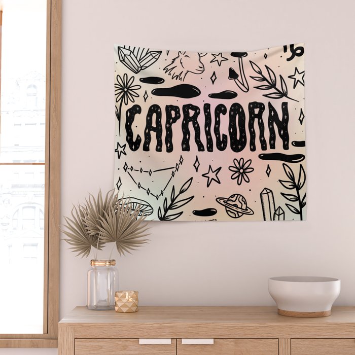 Celestial Capricorn Wall Tapestry Gallery Image 2
