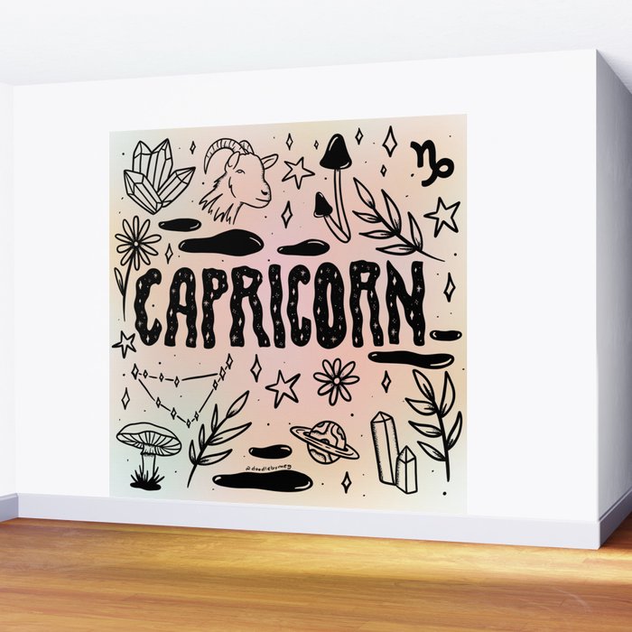 Celestial Capricorn Wall Mural Gallery Image 2