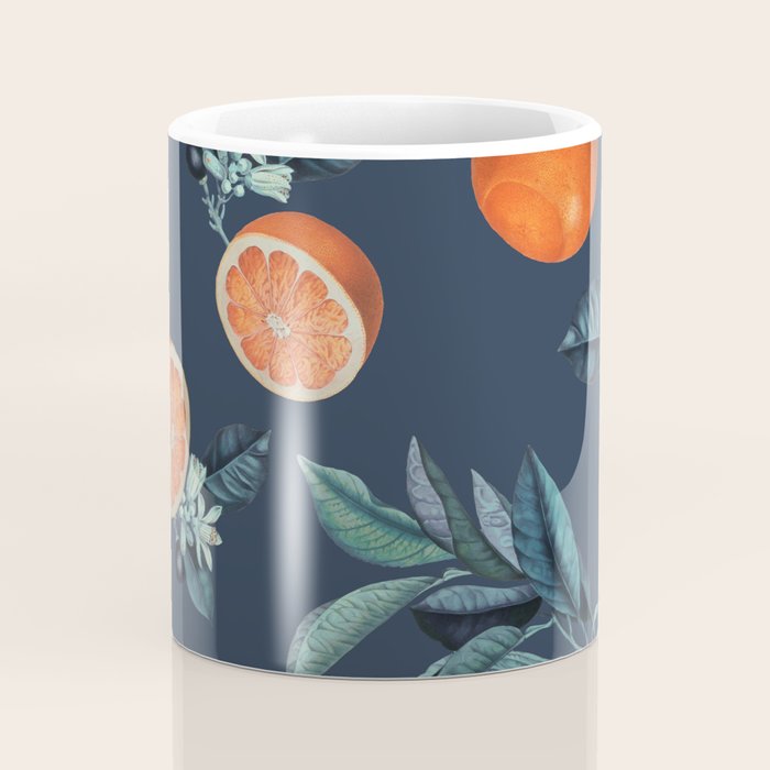 Lemon and Leaf Pattern VI Coffee Mug Gallery Image 4