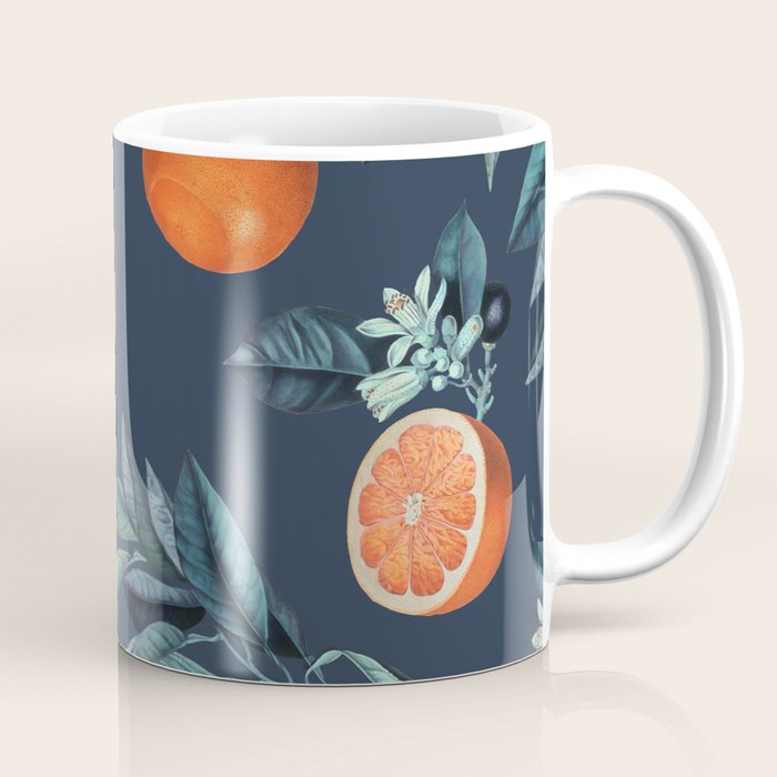 Lemon and Leaf Pattern VI Coffee Mug Gallery Image 1
