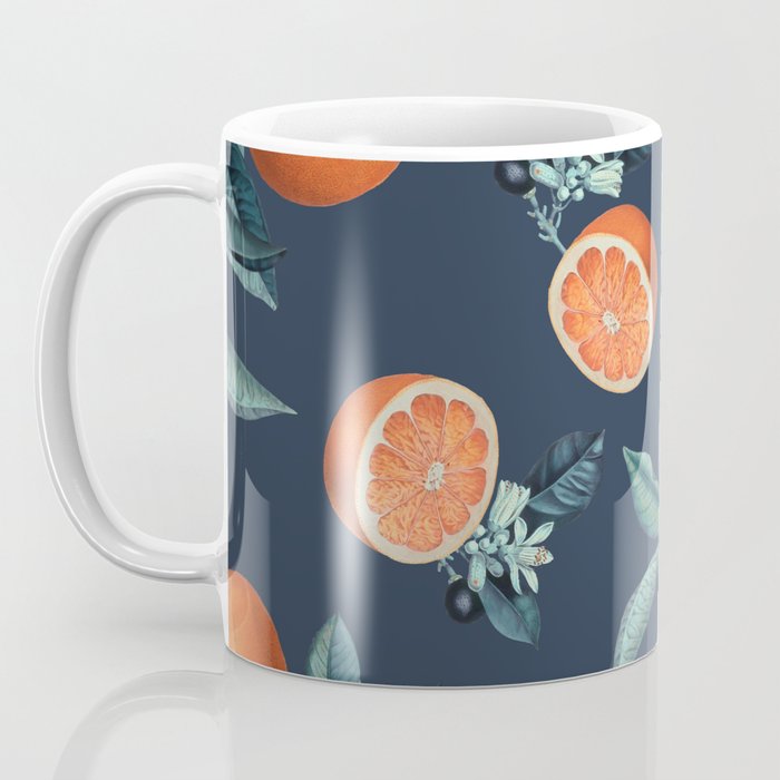 Lemon and Leaf Pattern VI Coffee Mug Gallery Image 3