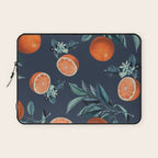 Lemon and Leaf Pattern VI Laptop Sleeve Gallery Image 1
