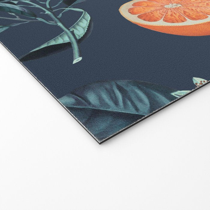 Lemon and Leaf Pattern VI Welcome Mat Gallery Image 2