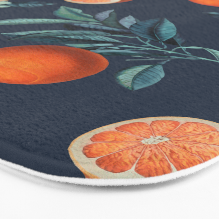 Lemon and Leaf Pattern VI Bath Mat Gallery Image 3