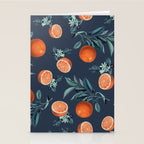 Lemon and Leaf Pattern VI Stationery Card Gallery Image 2