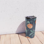 Lemon and Leaf Pattern VI Travel Mug Gallery Image 4