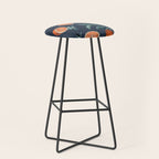 Lemon and Leaf Pattern VI Stool Gallery Image 1