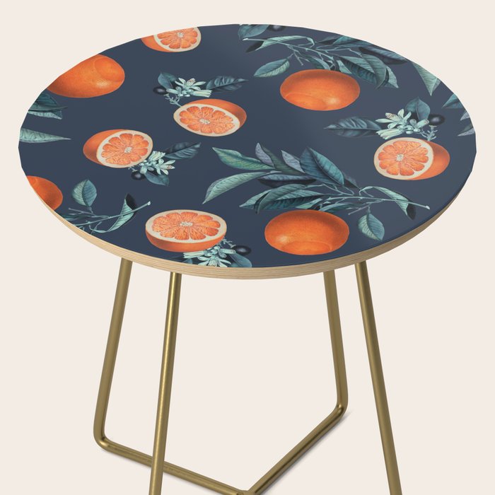 Lemon and Leaf Pattern VI Side Table Gallery Image 2