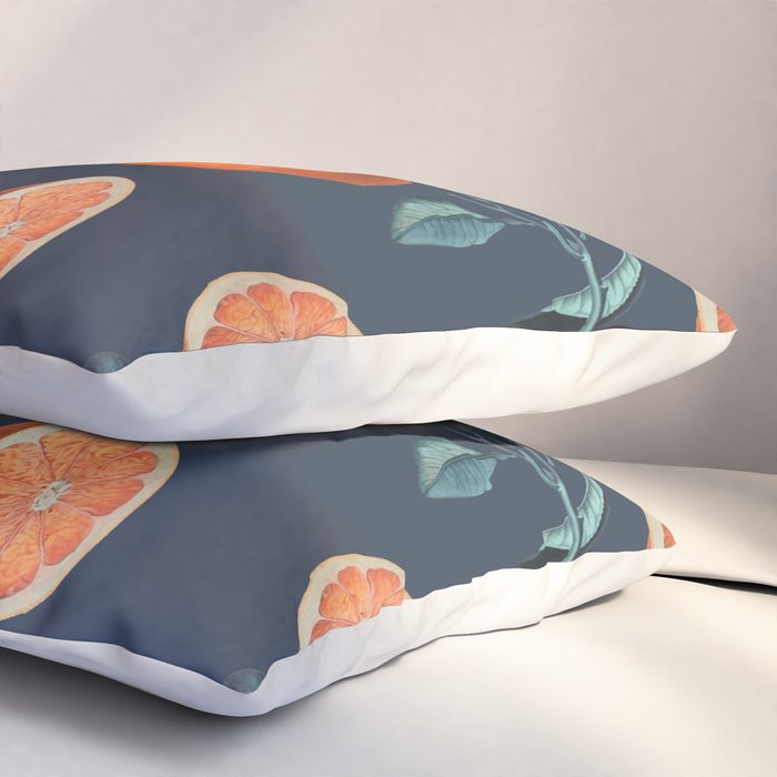 Lemon and Leaf Pattern VI Pillow Sham Gallery Image 3