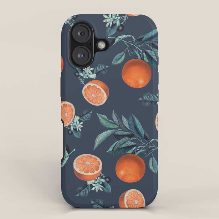 Lemon and Leaf Pattern VI iPhone Case Gallery Image 1