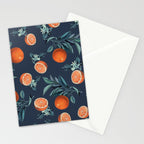 Lemon and Leaf Pattern VI Stationery Card Gallery Image 2