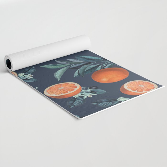 Lemon and Leaf Pattern VI Yoga Mat Gallery Image 2