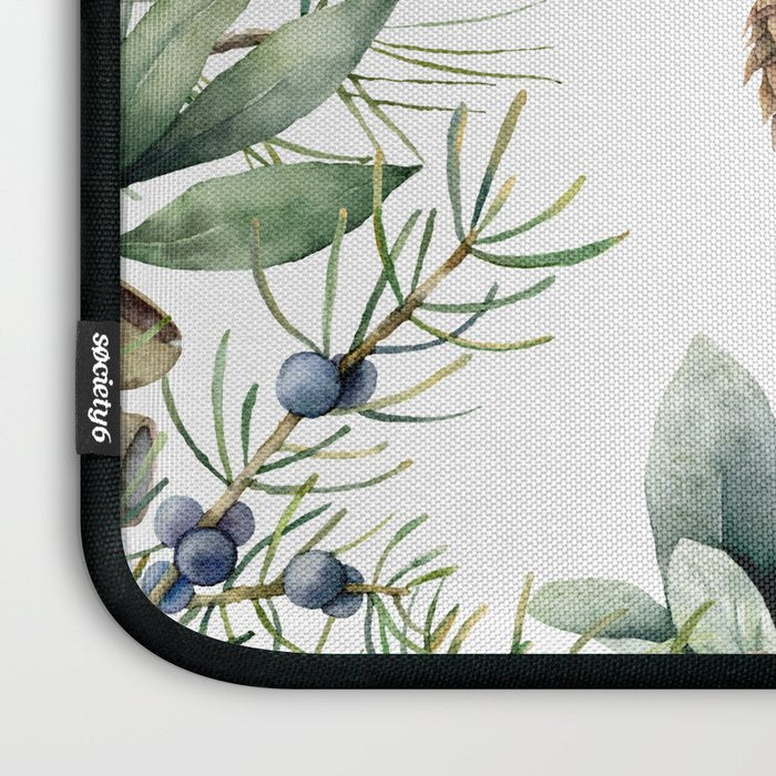 Cute Squirrel and Woodland, Watercolor Laptop Sleeve Gallery Image 3