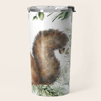 Cute Squirrel and Woodland, Watercolor Travel Mug Gallery Image 2
