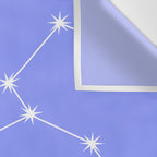 Leo Zodiac Star Constellation Line Art Pastel Purple Wall Tapestry Gallery Image 3