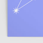 Leo Zodiac Star Constellation Line Art Pastel Purple Poster Gallery Image 3