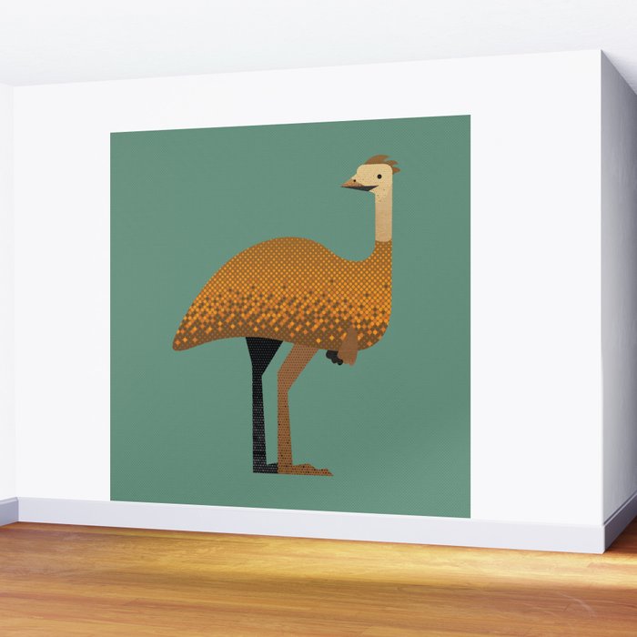 Whimsy Emu Wall Mural Gallery Image 2