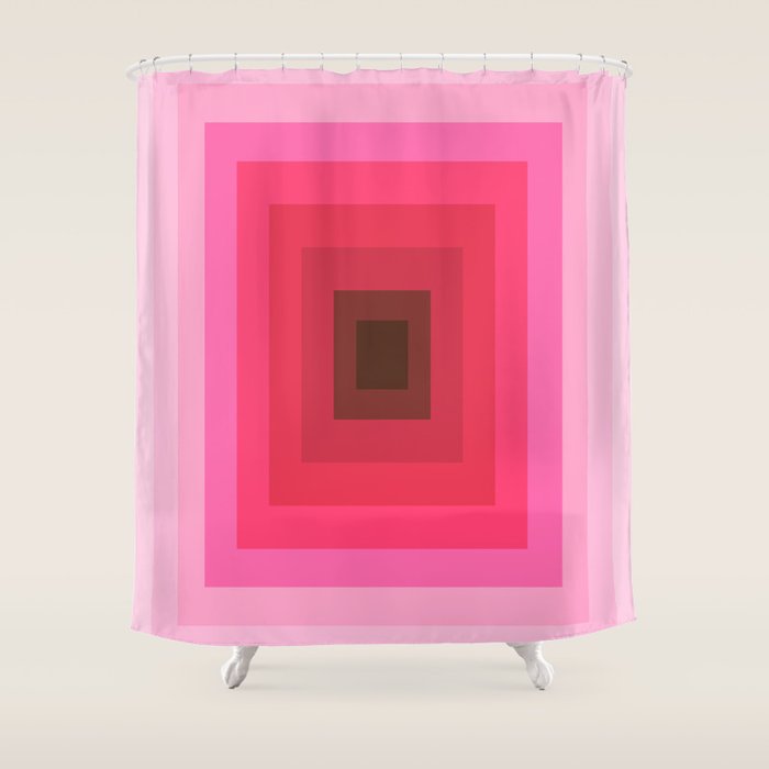 gradient geometric Shower Curtain Gallery Image 1