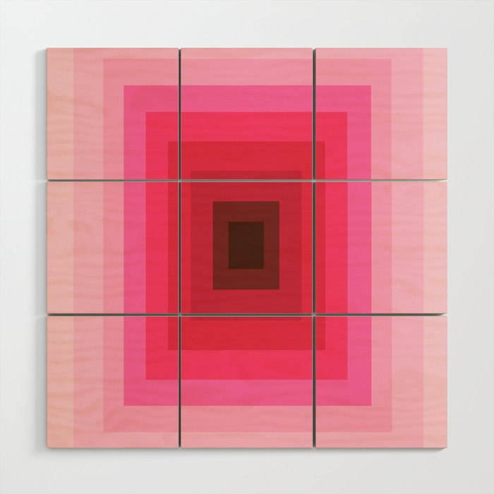 gradient geometric Wood Wall Art Gallery Image 1