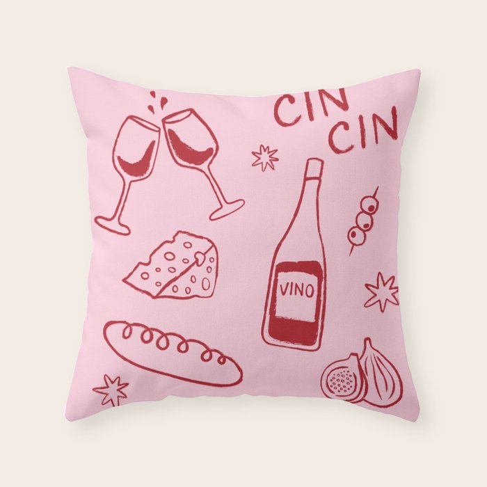 Late Dinner Throw Pillow Gallery Image 6