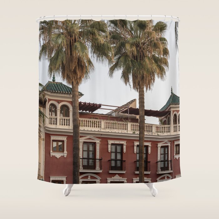Granada Architectural Charm Spain Travel Photography Shower Curtain Gallery Image 1