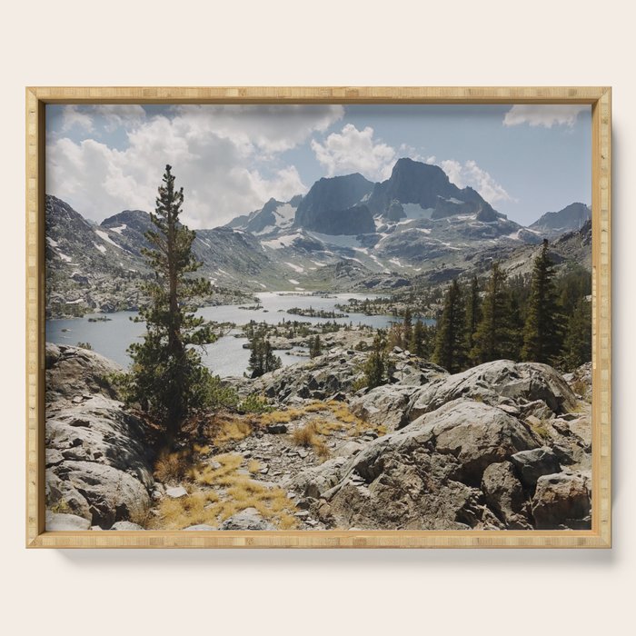 Partly Cloudy Afternoon in the Eastern Sierra Serving Tray Gallery Image 1