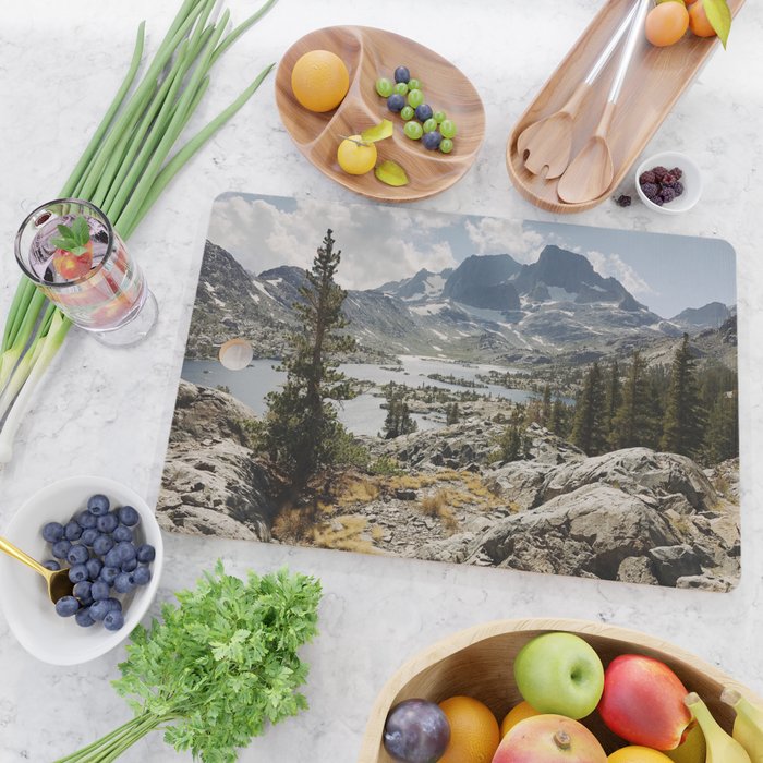 Partly Cloudy Afternoon in the Eastern Sierra Cutting Board Gallery Image 2