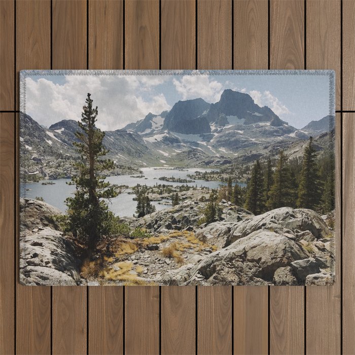 Partly Cloudy Afternoon in the Eastern Sierra Outdoor Rug Gallery Image 1