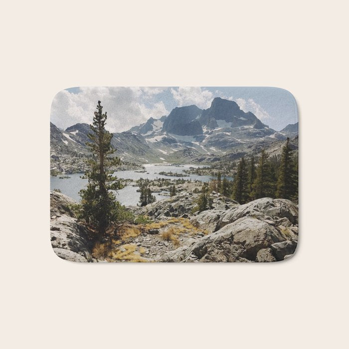 Partly Cloudy Afternoon in the Eastern Sierra Bath Mat Gallery Image 1
