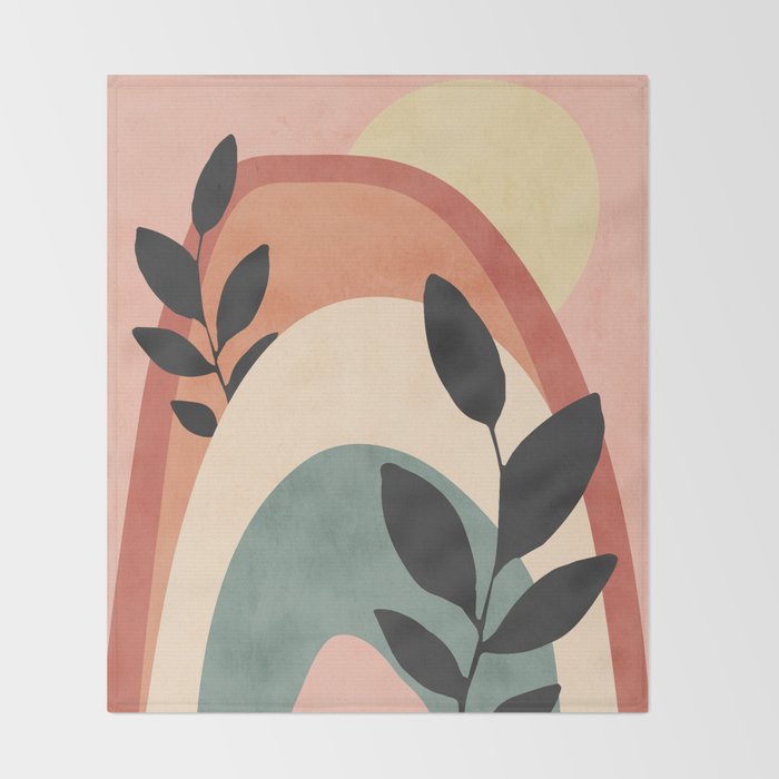 Abstract Art Rainbow 6 Throw Blanket Gallery Image 2