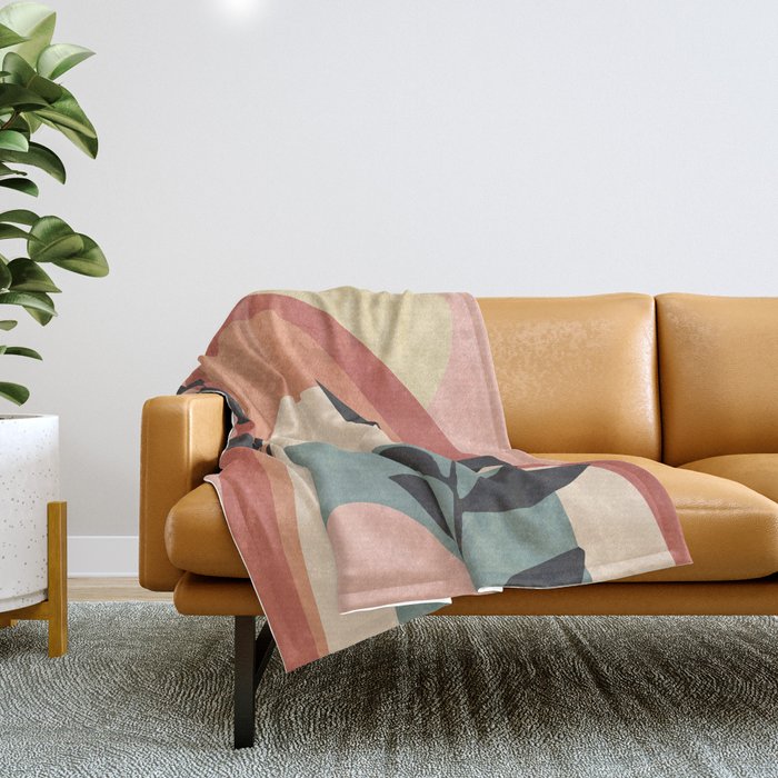 Abstract Art Rainbow 6 Throw Blanket Gallery Image 1