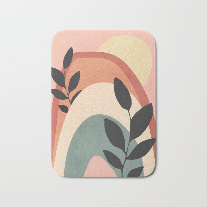 Abstract Art Rainbow 6 Bath Mat Gallery Image 1