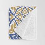Intricate Ornamentals tiles NS Throw Blanket Gallery Image 3