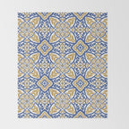 Intricate Ornamentals tiles NS Throw Blanket Gallery Image 2