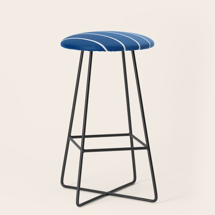 Gradient Arch VIII Bright Blue Mid Century Modern Rainbow Stool Gallery Image 1