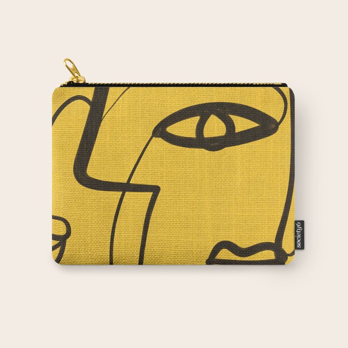 Abstract Faces 4 Carry All Pouch Gallery Image 1
