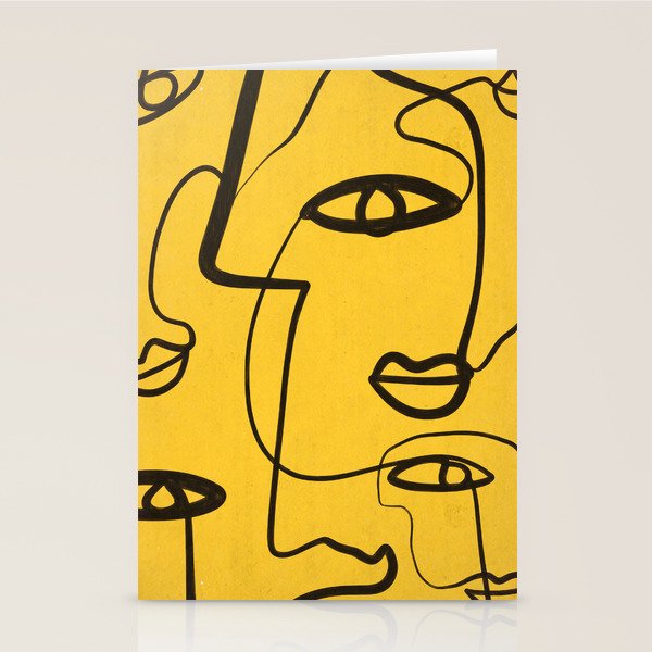 Abstract Faces 4 Stationery Card Gallery Image 2